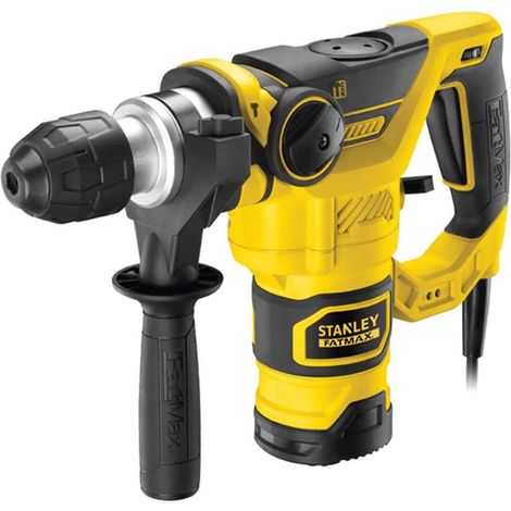STANLEY FATMAX - FME1250K-QS - Perforadora de mango en L 3.5J 1250W con 5 accesorios