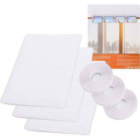 Mosquito Net for Windows, [Upgrade] 3 Fly Screens Window Mesh 1.3mx1.5m Insect Netting Bug Bee Mosquito Protector with 3 Tapes White (1/5)