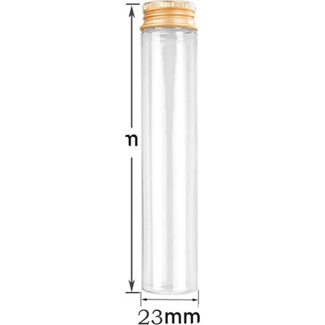 Flaconi di prova, varie dimensioni, versatili per conservazione e decorazione, tappo dorato da 30 ml, 10 pezzi (1/2)