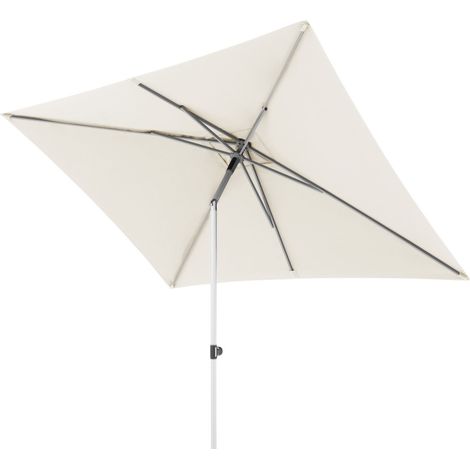 Doppler ACT 250 x 200 PUSH-UP Sonnenschirm 250 x 200 cm Mittelmastschirm Mittelstock 4 Farbvarianten 820 Natur