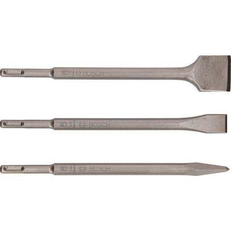 Bosch Accessories 2607019457 Promoline Meißel-Set 3teilig Gesamtlänge 250 mm SDS-Plus 1 Set