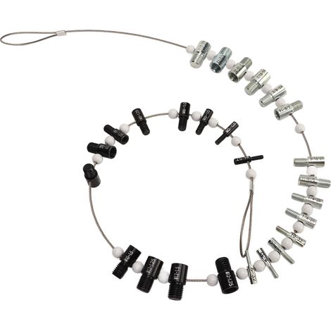 26 Pcs Set Nut and Bolt Thread Checker Carbon Steel Inch and Metric Thread Size Identifier Gauge
