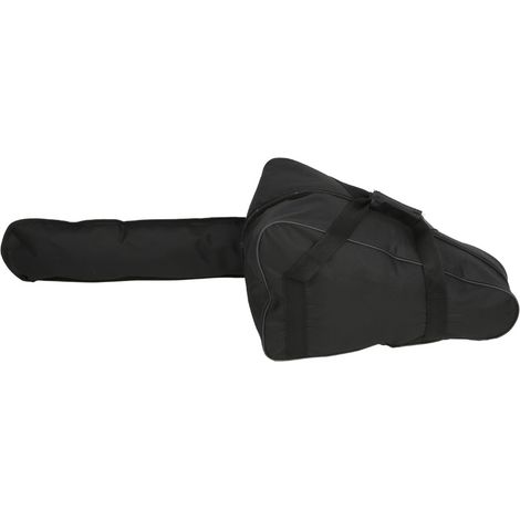 Sac de transport pour tronçonneuse, robuste et imperméable, en tissu Oxford, pour bûcheron (noir) (1/5)