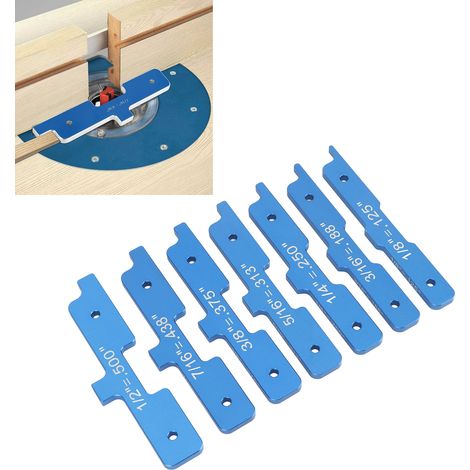 Barre de réglage pour table de défonceuse (pour fraises à bois, cales de réglage et scies circulaires) (1/5)