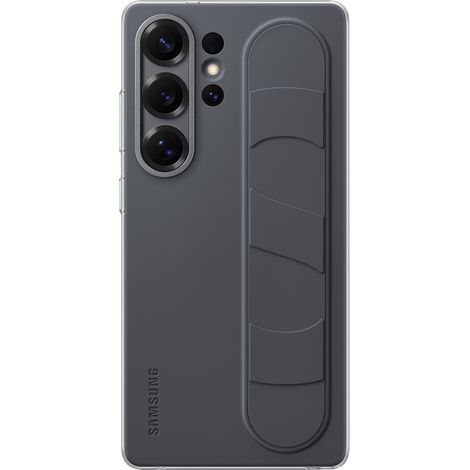 Samsung Standing Grip Case para teléfonos inteligentes para Galaxy S25 Ultra, soporte para los dedos, diseño delgado, negro (1/5)