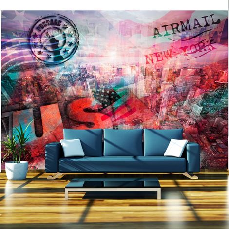 Papier peint NYC patriotic theme - 250 x 175 cm (1/4)