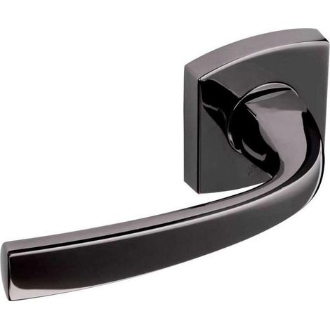 Béquille double sur rosaces muze - Carré : 7 mm - Décor : Diamant noir - Matériau : Zamac - VACHETTE (1/5)