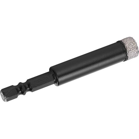Foret diamanté à scie cloche pour perçage à sec, poignée hexagonale, accessoires de perçage manuel, 12 mm (1/5)