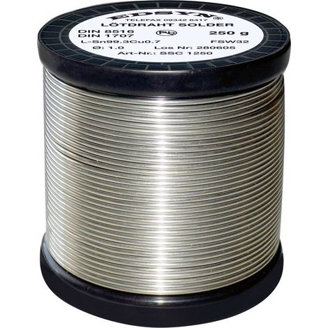Edsyn SSC1250 estaño para soldar sin plomo plata 250 g