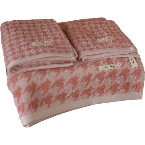 3 serviettes de bain, serviette carrée + serviette de bain + gant de toilette, coton peigné, séchage rapide, salle de bain (1/5)