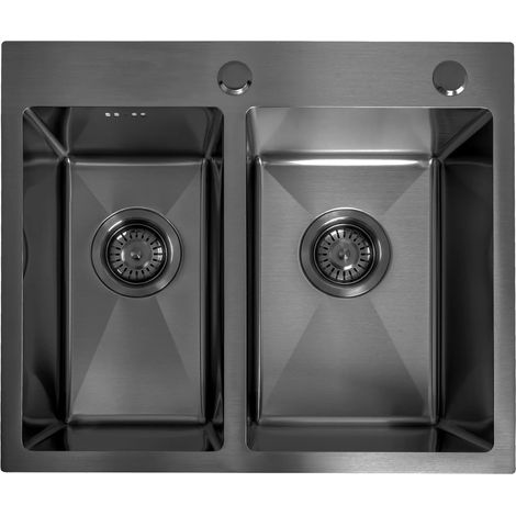 Steel Sink Rea Toby Black