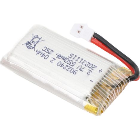 Batterie lithium 3,7 V 550 mAh 902240 pour drones professionnels portables avec prise XH2.54 (1/5)