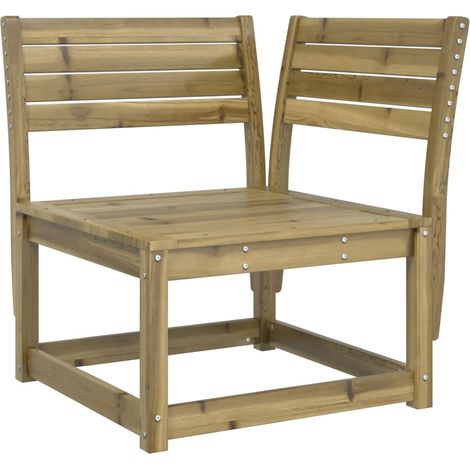 vidaXL Divano Angolare da Giardino 73x73x78 cm Legno Pino Impregnato (1/5)