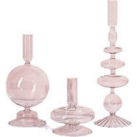 Bougeoir en verre de Style européen, bougeoir pour décoration de Table à manger, pièce maîtresse de mariage (1/5)