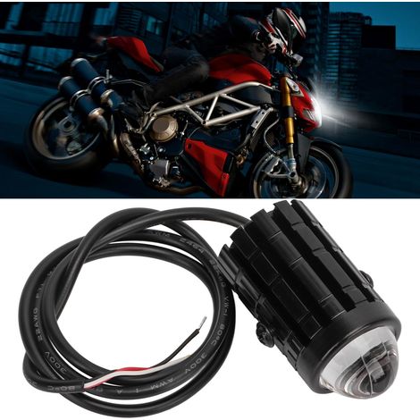 Projecteurs pour voitures et motos, phares LED, lentilles, feux de modification bicolores pour voitures compactes sportives (1/5)