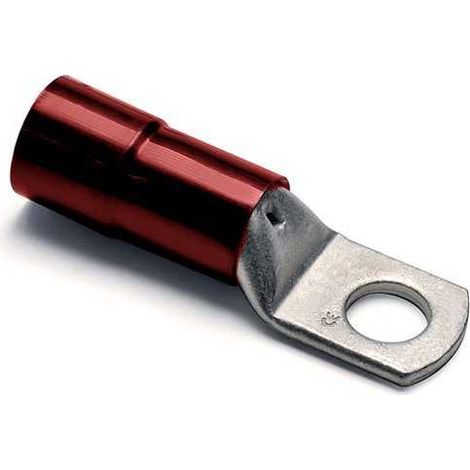 Cosse de câble œillet 16 mm Preisolees Rouge Trou 6