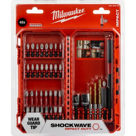 SHOCKWAVE Bohrer-, Steckschlüssel- und Bit-Set - 40-teilig (1/5)