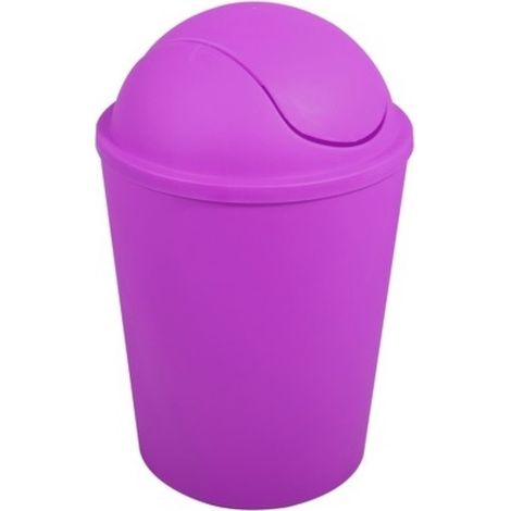MSV Poubelle à bascule PP AKO 5,5L Violet - Violet