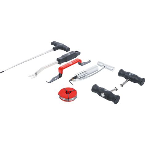 Bgs Technic – Kit de démontage de pare-brise 7 pièces – Outils pour retrait disques collés – Poignée 275 mm – Alène 350 mm – 60300 (1/4)