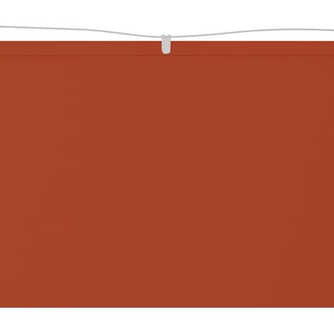 Auvent Marquise vertical, Store Banne pour Jardin Balcon Terrasse, Terre cuite 100x1000 cm Tissu oxford OIB5543E