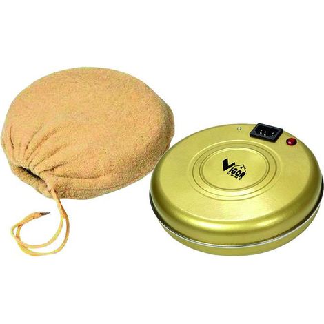 Scaldino elettrico Vigor, dino acciaio lucido, 550 watt (1/4)