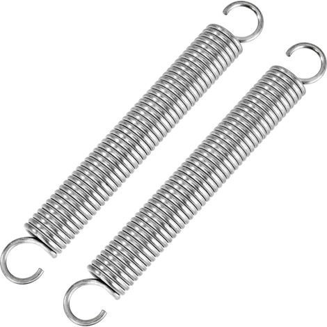 JSSEVN - 20cm Tension Springs with Hooks, Stainless Steel Springs, 3.5mm Wire Diameter, 25mm Outer Diameter, 30KG Force, 2 Pieces (1/5)