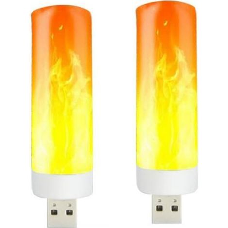 10er-Packung USB-LED-Flammenlampen, 5 W Lumen. Flammenlampen. Feuerlampen. LED-Flammenlampen. (1/5)