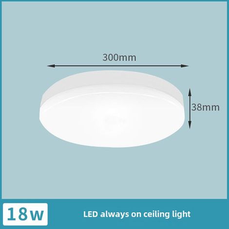 Infrarot-LED-Deckenleuchte mit Bewegungserkennung für Gebäude, Flure und Garagen (18-W-Smart-Radar-Deckenleuchte mit Ton- und Lichtinduktion bei normaler Helligkeit) (1/5)