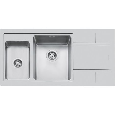 Foster S4000 97.1,5V.FT Lavabo sobre-encimera Rectangular Acero inoxidable (1/2)