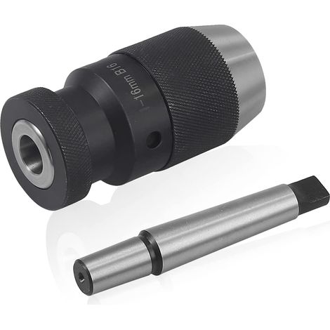 Mandrin de Perçage de Tour sans Clé 1-16mm à Serrage Automatique Super Précis MT2 -B16 Arbre pour Tour MK2 (1/5)