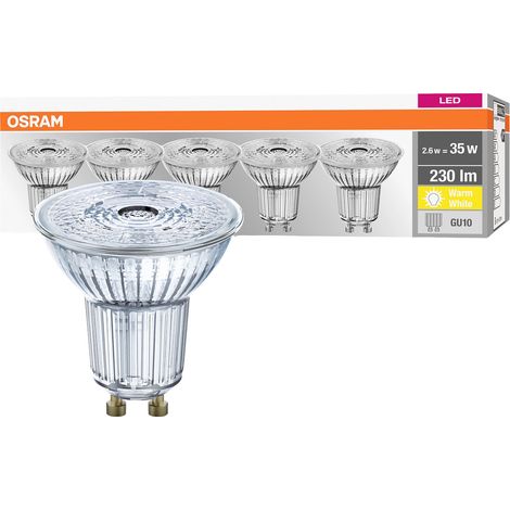 OSRAM HOMELIGHTING 4058075157941 LED EEK F (A - G) GU10 Reflektor 2.6 W = 35 W Warmweiß (Ø x H) 50 m (1/5)