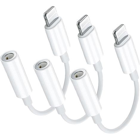 Adaptateur Lightning vers prise casque 3,5 mm - Lot de 3 (1/5)