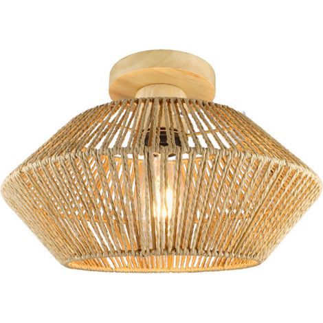 Halb eingelassene LED-Deckenleuchte aus Rattan-Geflecht für Küche, Schlafzimmer, Teestube, Familienbad (1/5)