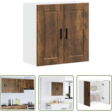 vidaXL Räuchereiche - Küchen-Hängeschrank Porto Räuchereiche Holzwerkstoff (1/5)