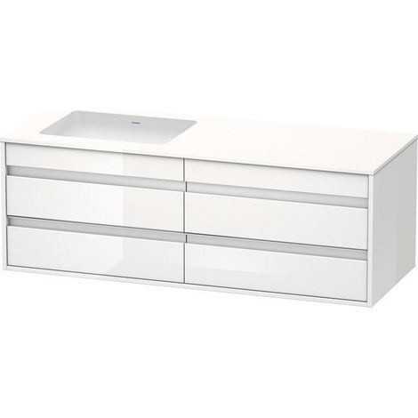 Meuble sous-vasque KETHO 500x1400x496mm lavabo li ter