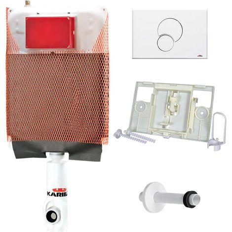 CASSETTA DI SCARICO WC INCASSO COMPLETA 'MONOLITH kit