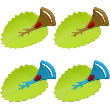 Rallonge de robinet en forme de feuille pour évier - 4 pièces - Blanc - Enfant (1/4)
