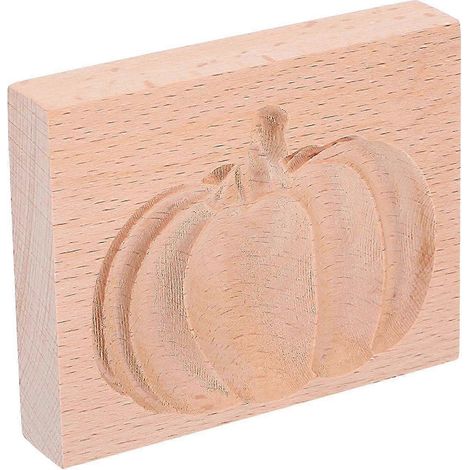 Deux emporte-pièces citrouille, moules à pâtisserie d'Halloween, tampons à biscuits en bois (1/5)