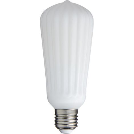 Ampoule Filament LED déco verre opaque Edison, culot E27, 1055 Lumens, conso. 10W (equivalence 75W), Blanc chaud (1/5)