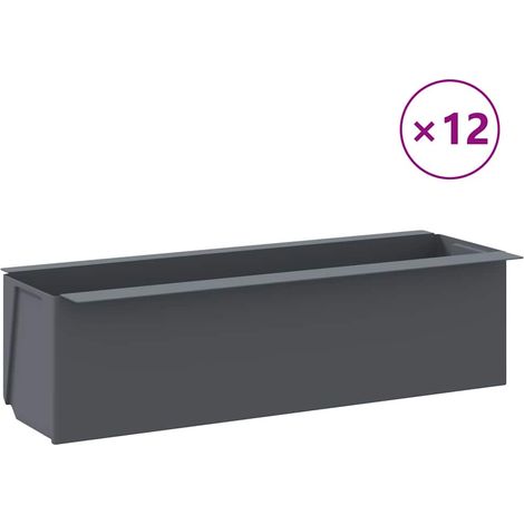 Maison Exclusive - Pflanzkasten für Europaletten 12 Stk. Grau 36x (1/5)