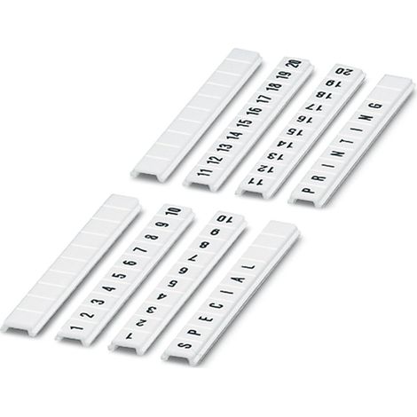 Barrette de marquage Phoenix Contact série ZBF5.LGS:21-30 à utiliser avec Bloc de jonction ( Prix pour 1 )