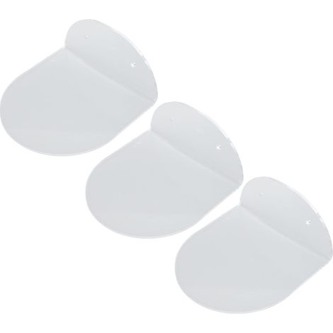 Lot de 3 supports muraux flottants en acrylique transparent, étanches, pour haut-parleurs, caméra bébé et petit réveil. (1/5)