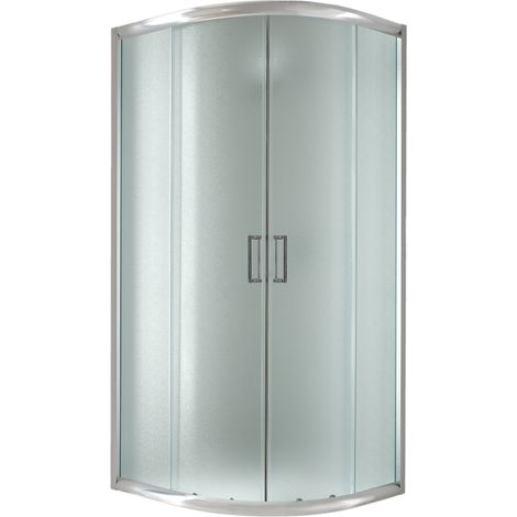 Duschkabine halbrund Strukturglas h 198 mod. Alabama 90x90 cm (1/4)