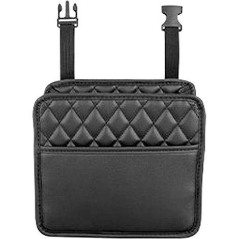 Organizer per schienale del sedile auto in pelle PU, contenitore portaoggetti per sedili anteriori e posteriori, accessori per auto di grande capacità (1/4)