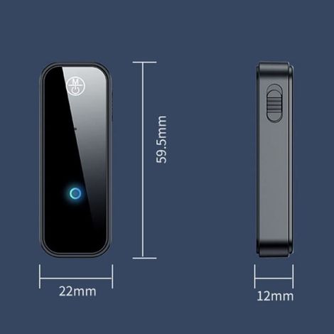 Adaptateur Bluetooth 5.0 Émetteur récepteur sans fil 2 en 1 avec prise jack 3,5 mm pour voiture Appel mains libres Musique audio (1/4)
