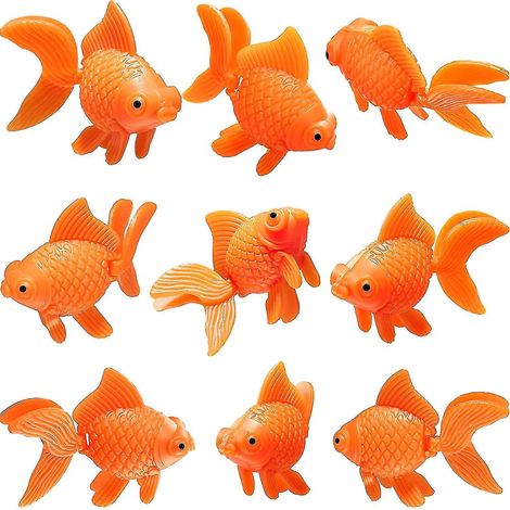 Poissons artificiels d'aquarium, poissons en plastique, décoration réaliste, 15 pièces