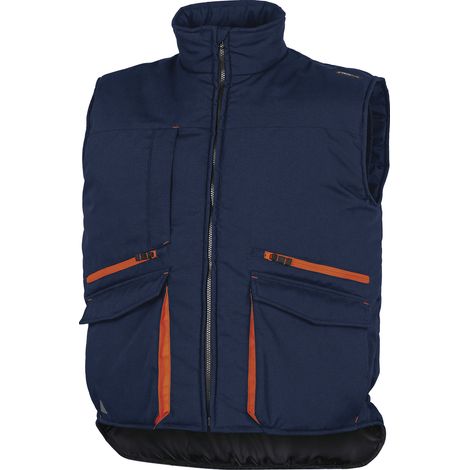 Bodywarmer Delta Plus SIERRA2 Unisexe, Marine/Rouge, taille L, Coupe-vent ( Prix pour 1 )