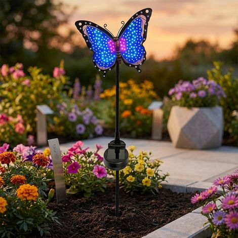 Papillon Butterfly Solar Garden Stake Light (1/2)