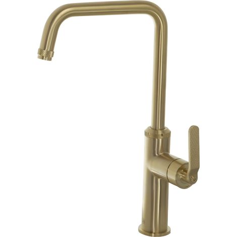 JTP Decor Kitchen Sink Mixer Tap Single Lever - Brushed Brass