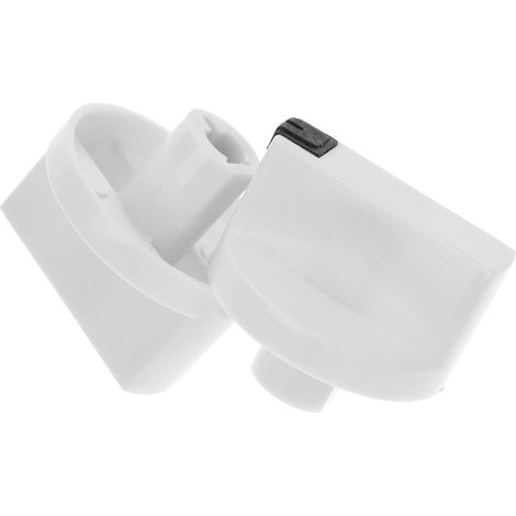 Bouton de Chauffe-eau à Gaz Blanc Plastique 2 Pièces Remplacement du Bouton de Cadran, Commande du Chauffe-eau, Contrôle de Température (1/5)